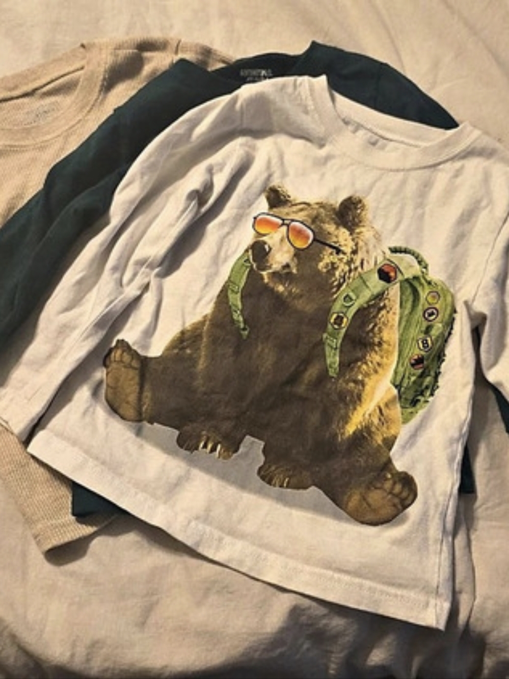 Garanimals Boys 4T Long Sleeve Graphic Tees 3 Pack